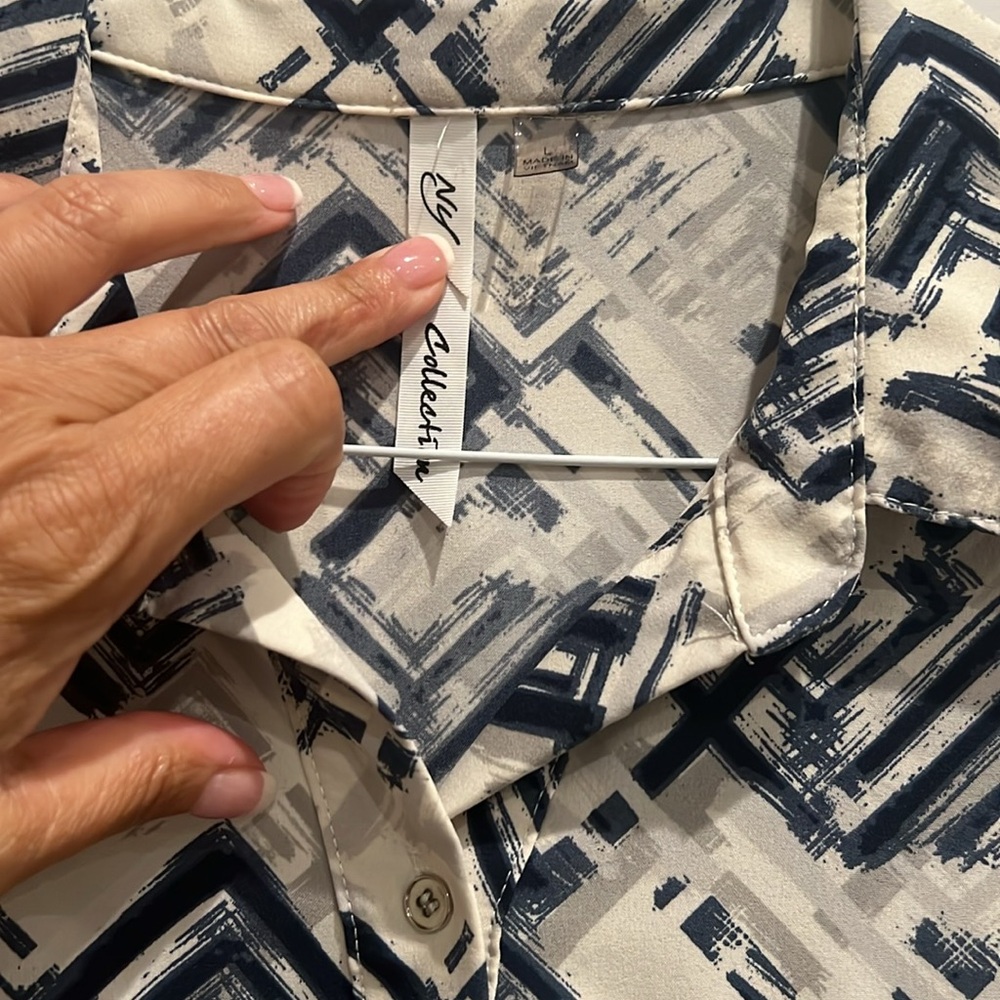 NY Collection Classic Shirt Dress - Picture 7 of 10